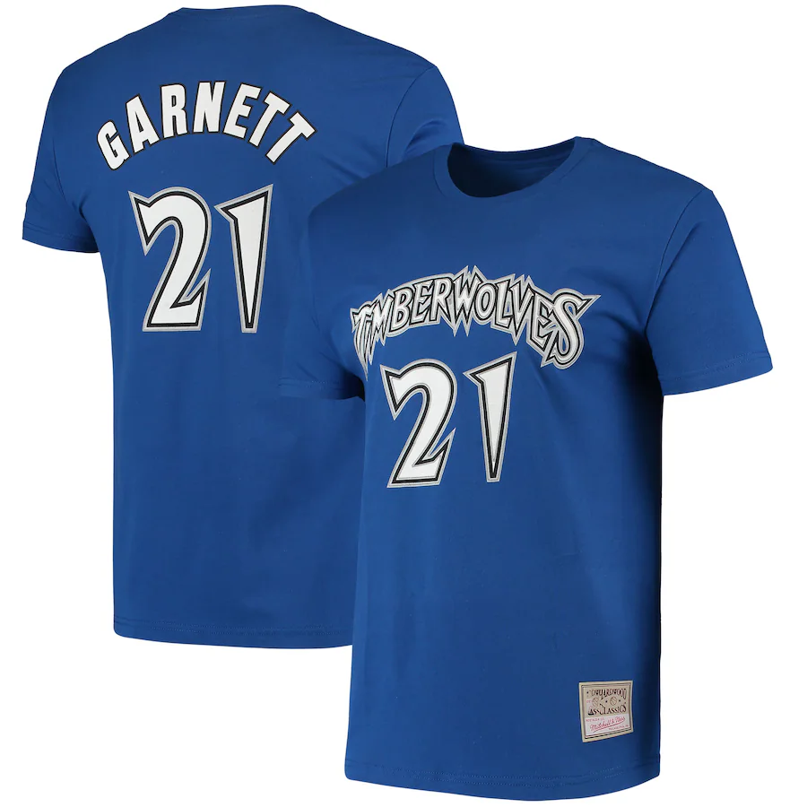 2024 NBA Minnesota Timberwolves #21 Garnett blue Tshirts